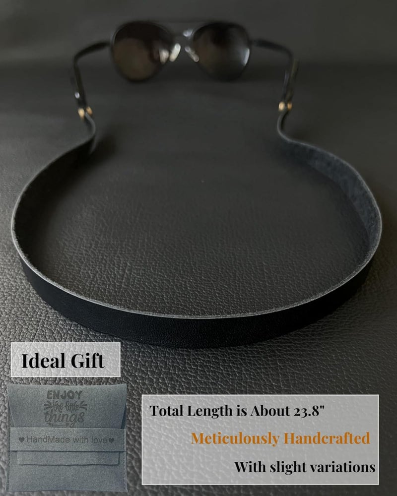 PROVBORN Store Full-grain Leather Glasses Strap Handmade Sports Sunglasses Eyeglasses Holders Around Neck Gifts for Men Women - Image 3